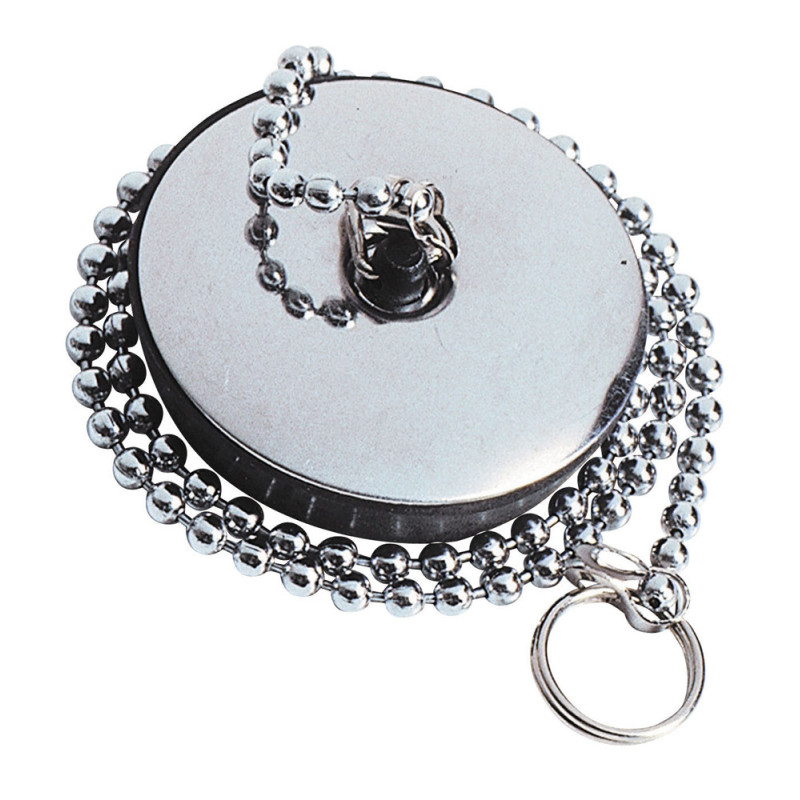 Bouchon de lavabo avec chaîne Ø 52 mm INVENTIV