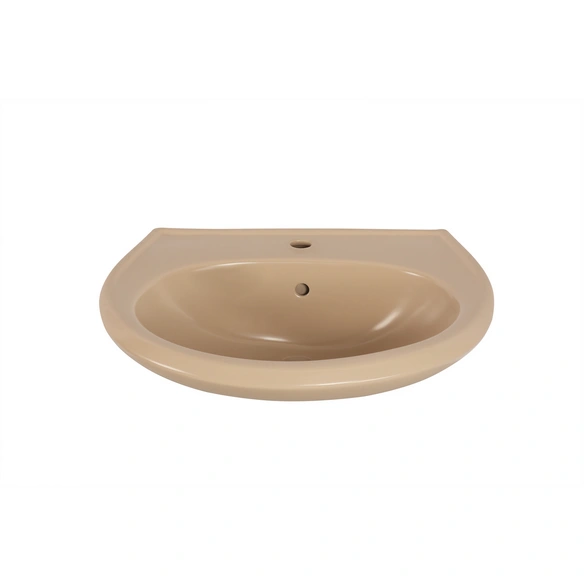 Waschtisch, Keramik, LxBxH: 60x60x20 cm, beige