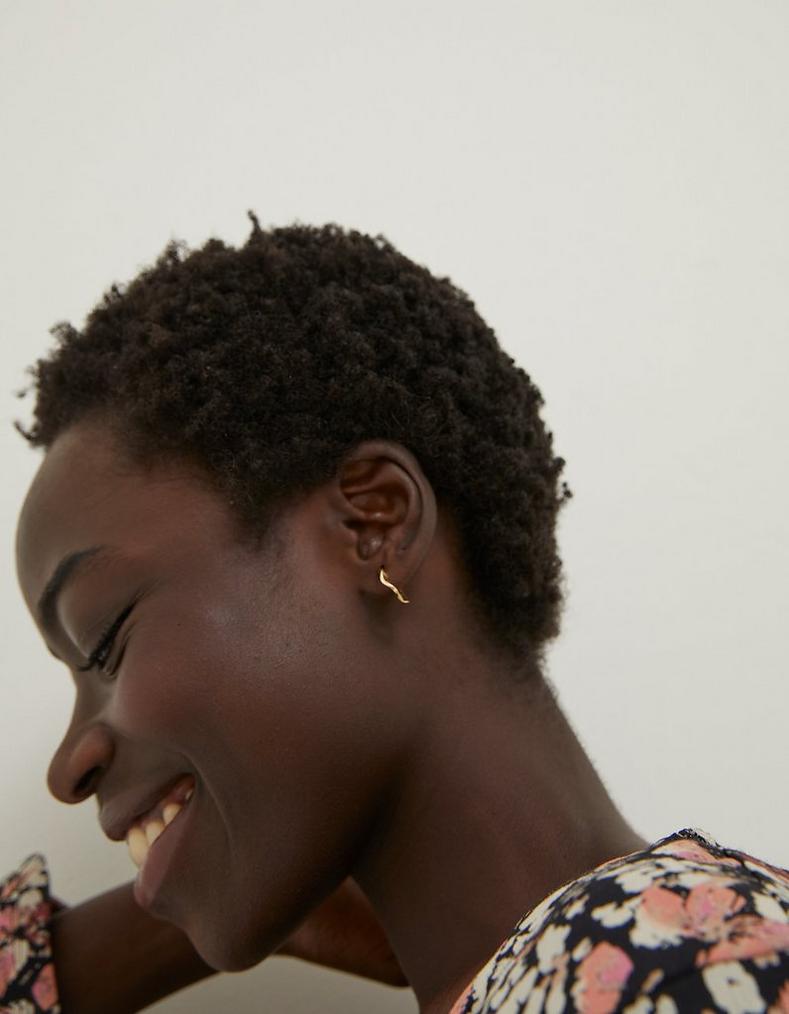 Etched Hoop Earrings