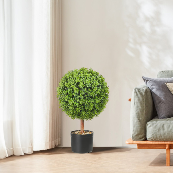 Sztuczna roślina sztuczny bukszpan topiary 2 szt