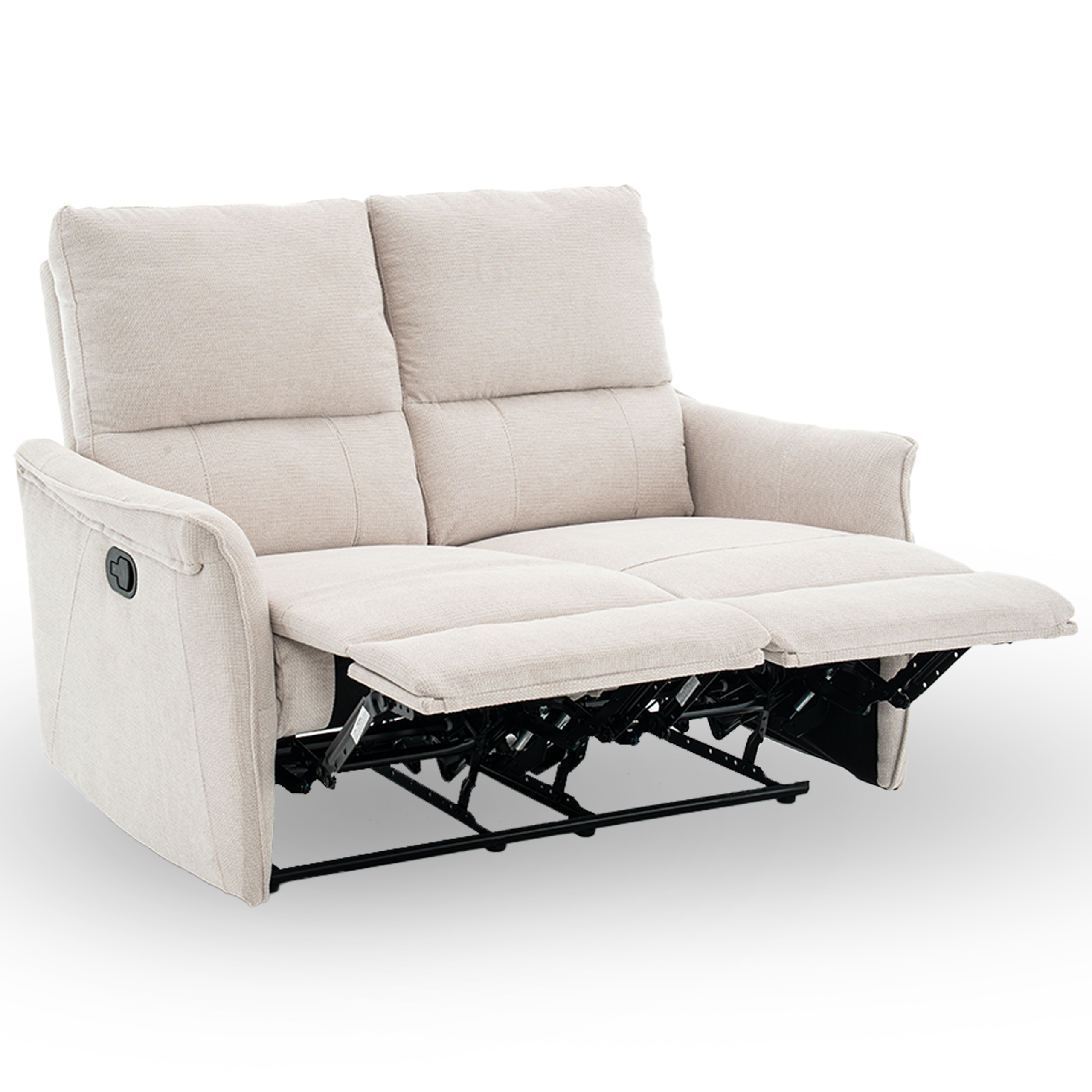 Sofa fotel rozkładany dwuosobowy do spania leżanka FW106-2 Timo duo szary