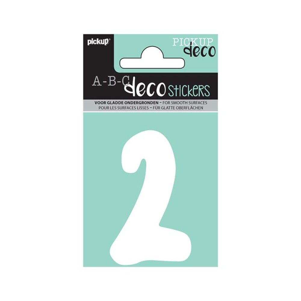 NUMMER PICKUP ABC DECO EMMA 2 70 MM HVIT