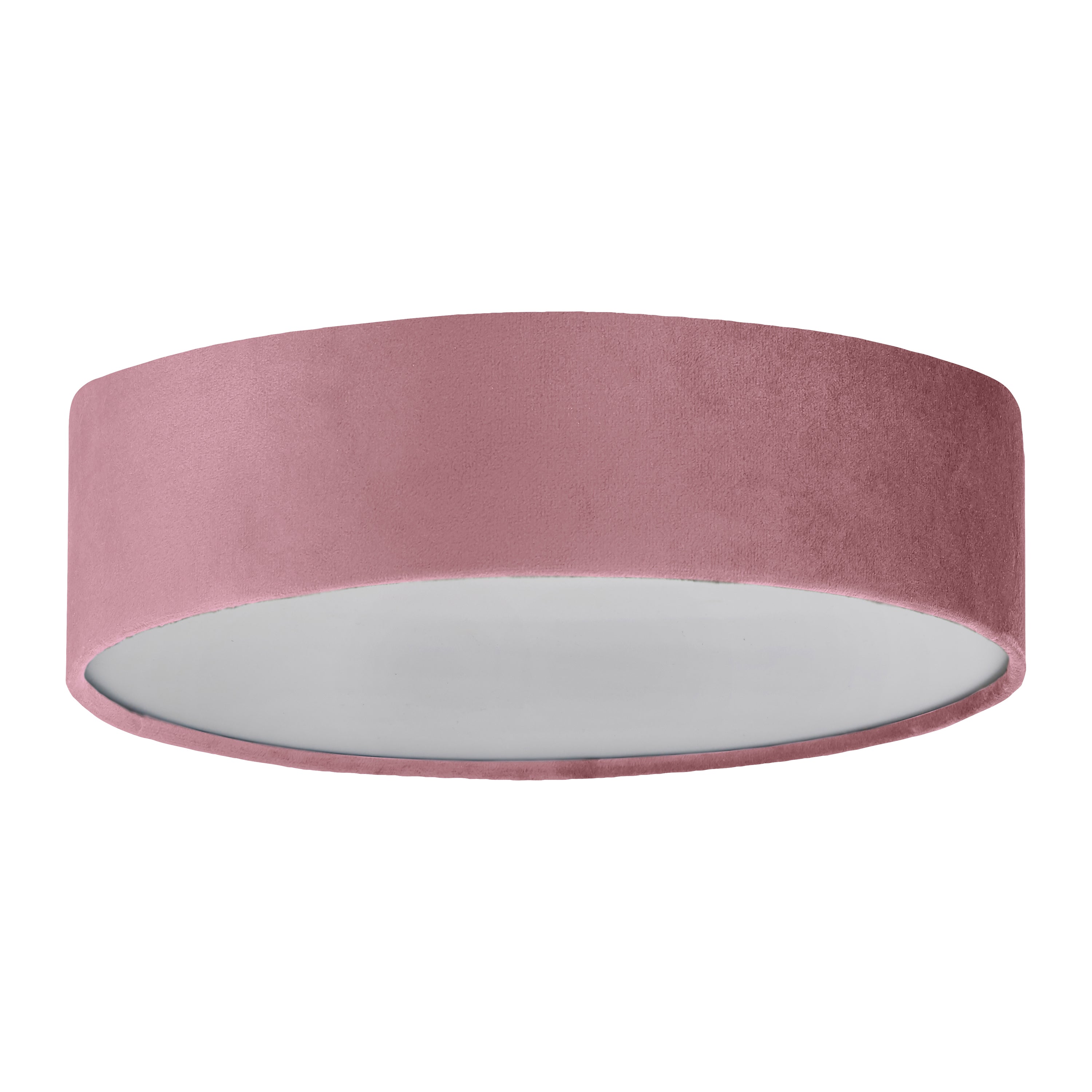 Searchlight Drum Plafondlamp 2-lichts - Pink Velvet