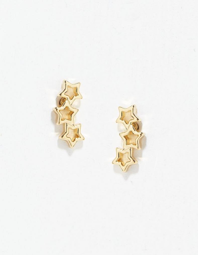 Star Crawler Stud Earrings