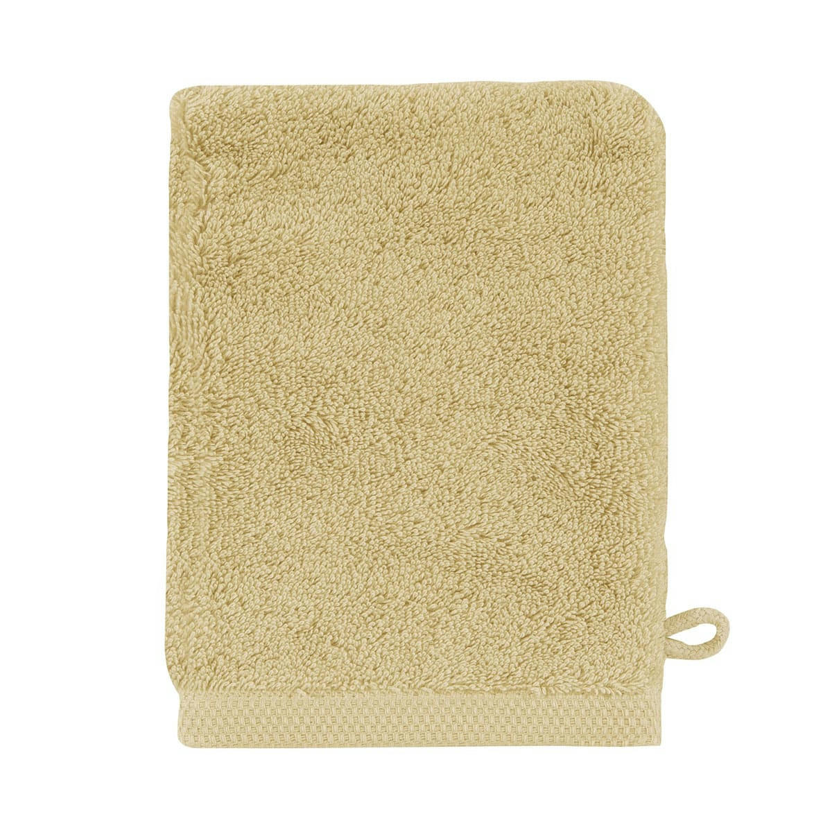ESSENTIEL - Gant de toilette en coton jaune pollen 16x21