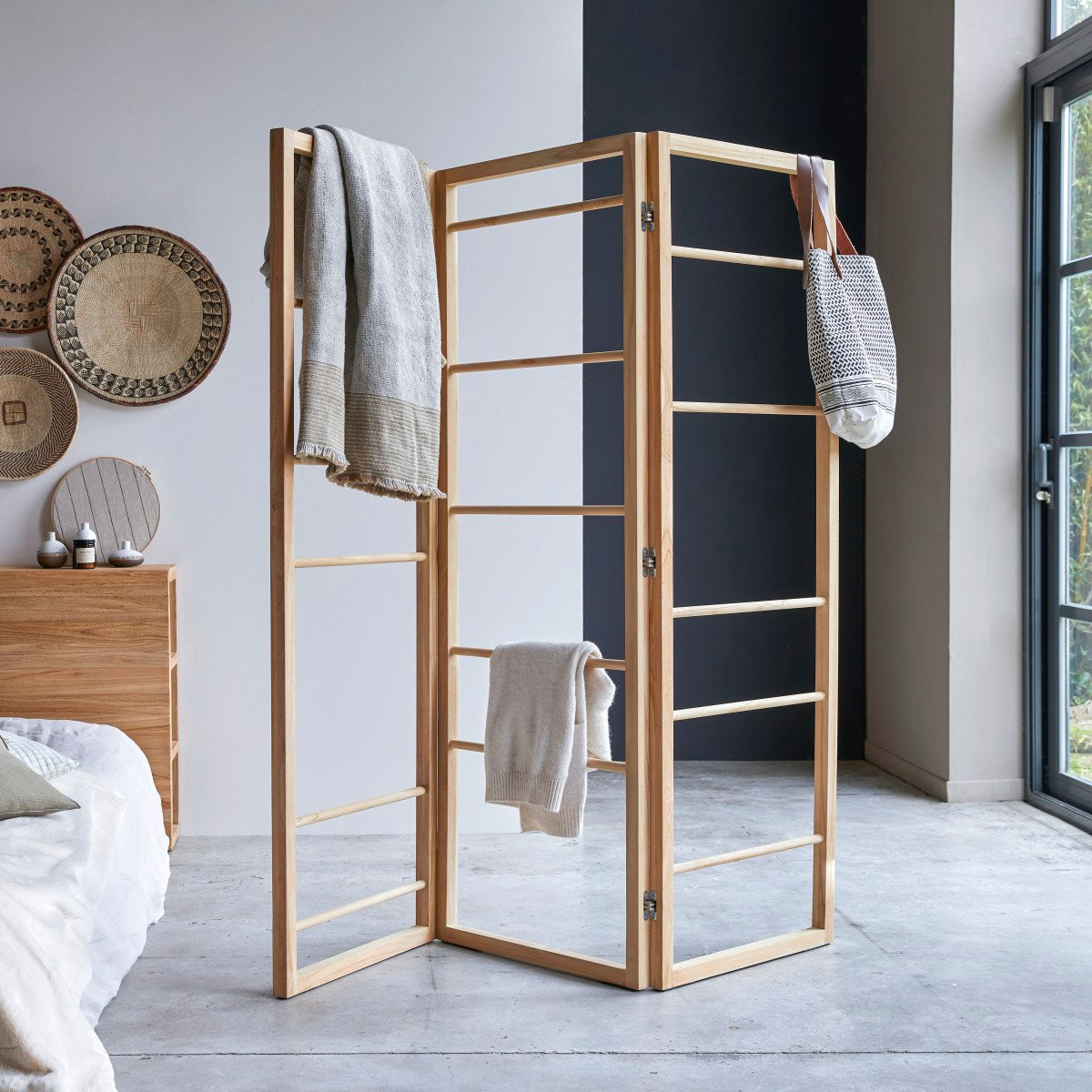 Tikamoon - Anton - Massief teakhouten kamerscherm