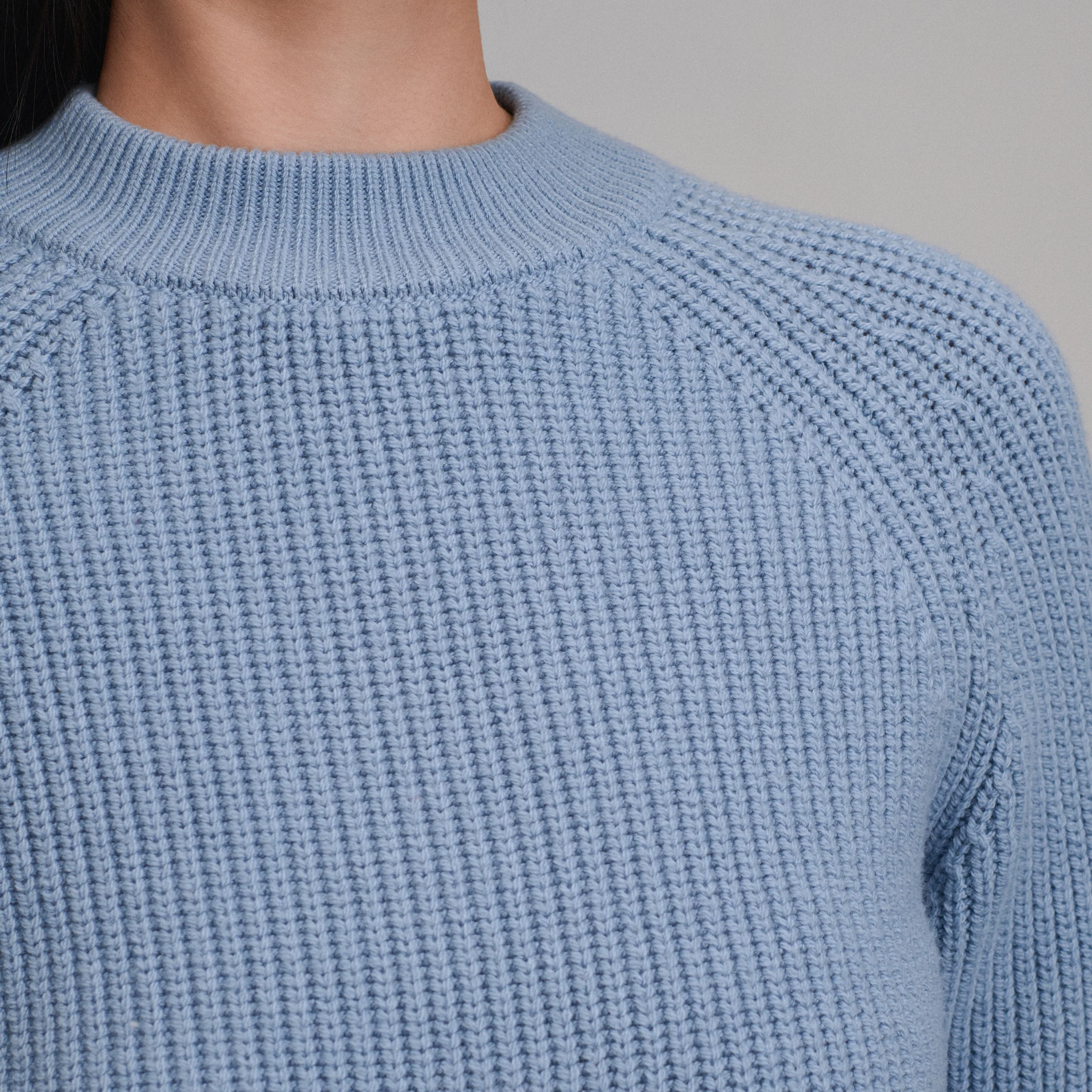 Women's Solid Mock-Neck Sweater