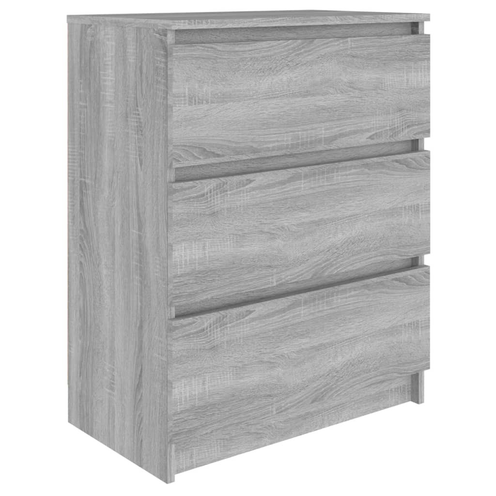 Komoda Szafka Stolik Półki Do Salonu Pokoju Szary Mat 60x35x76 cm