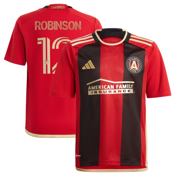 Miles Robinson Atlanta United FC adidas Youth 2024 The 17s' Kit Replica Jersey - Black