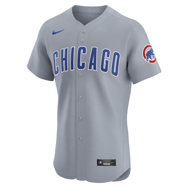 Chicago Cubs Nike Road 2024 Jackie Robinson Day Elite Jersey - Gray