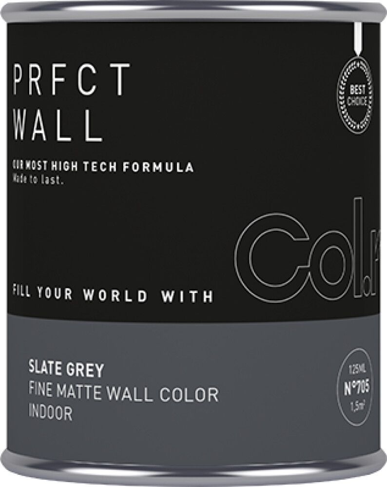 VEGGMALING COL.R PRFCT N.704 0,125L SLATE GREY