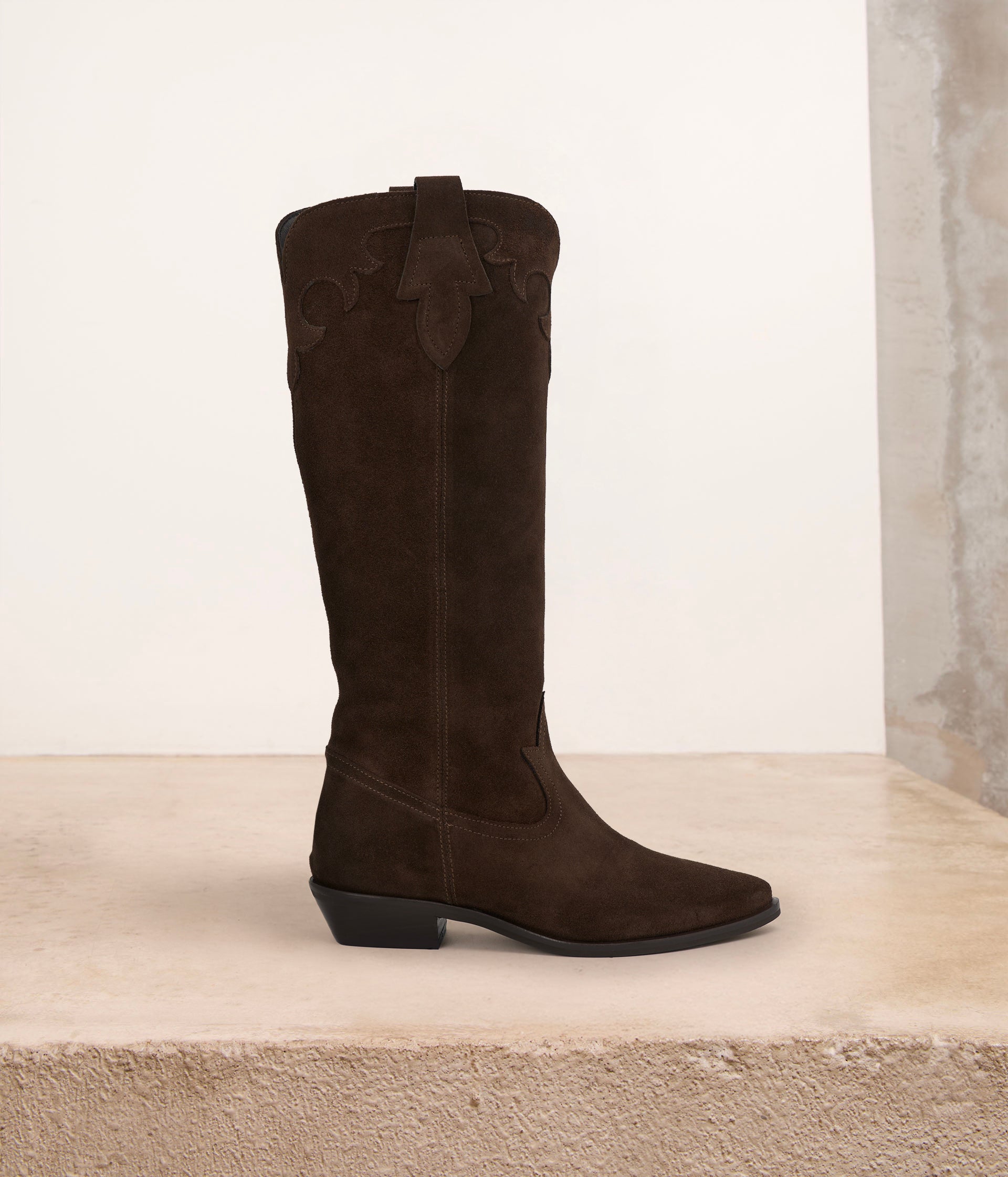 Bottes western chocolat Greta