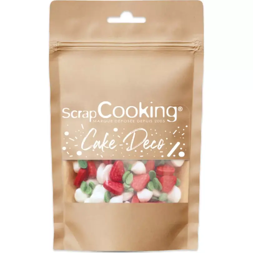 Zuckerstreusel Erdbeere Meringues Mix