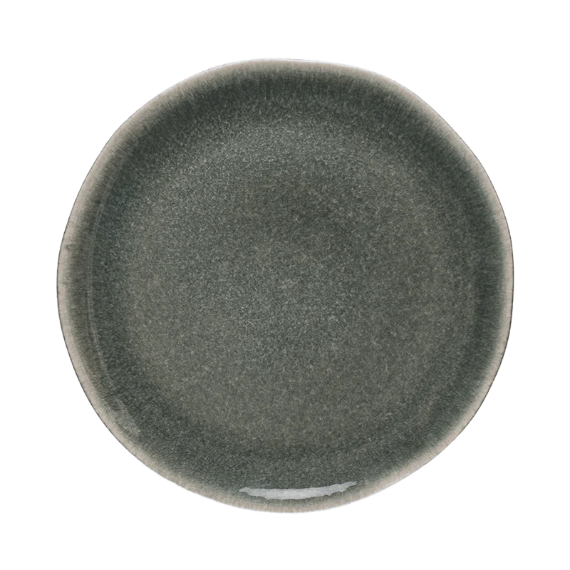 assiette plate orage uni