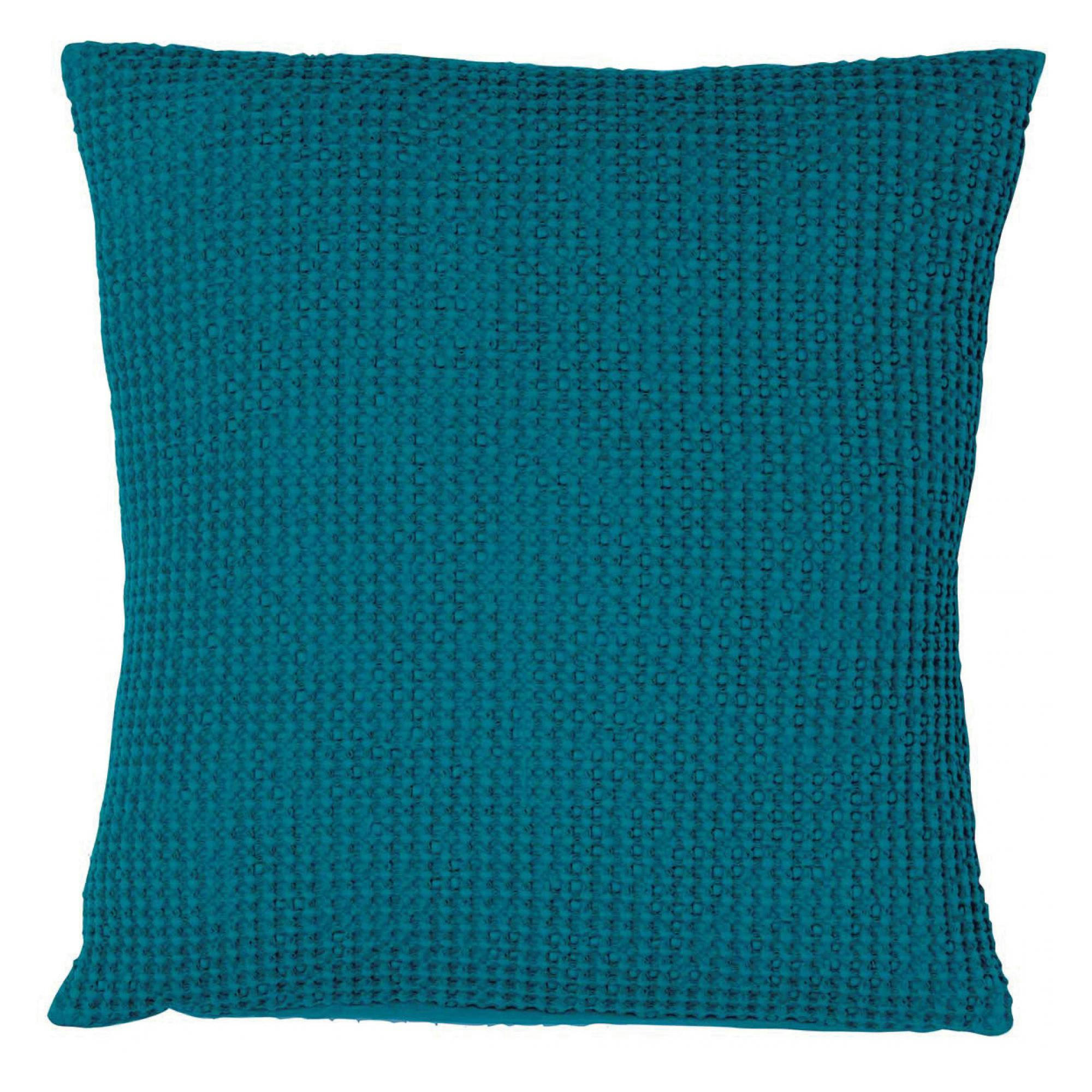 MAIA - Coussin  en coton topaze 45 x 45