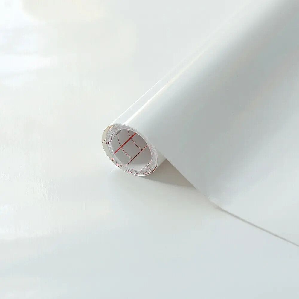 DEKORFOLIE D-C-FIX UNI SELVKLEBENDE 90X210CM BLANK HVIT