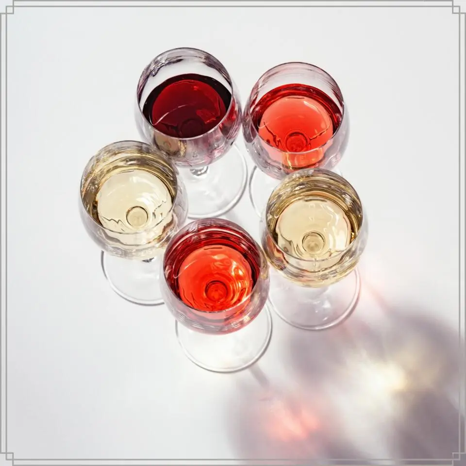 OTIX Wijnglazen Set Rode Wijnglazen Witte Transparant Kristal