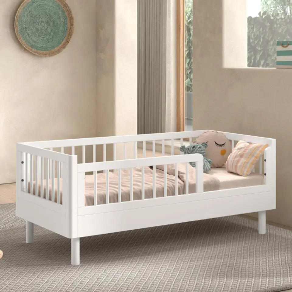 Peuterbed Forrest 70x140cm - massief beukenhout - wit