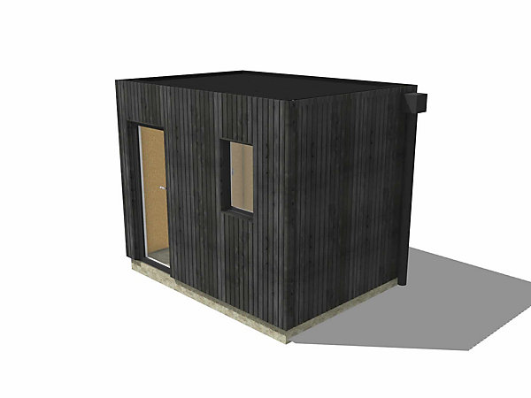 Dépendance jardin sans permis en bois 3,3 x 2,4 x 2,7 m