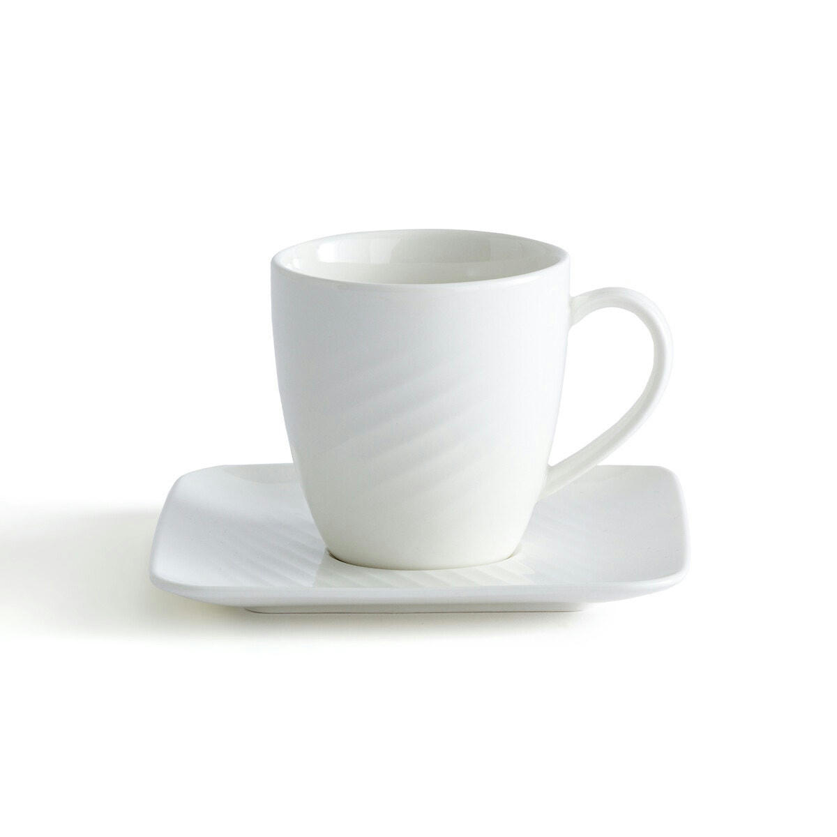 Lot de 6 tasses à thé et sous-tasses, Veldi