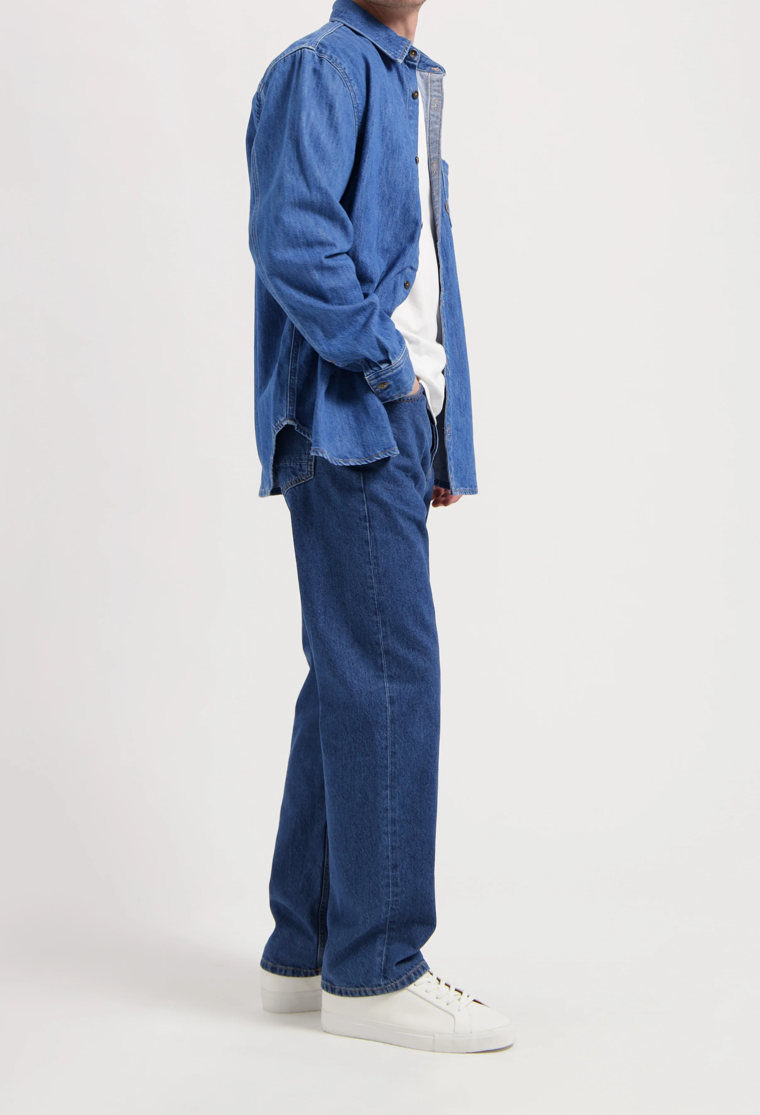 Chris Denim Shirt - Medium Stone - 25