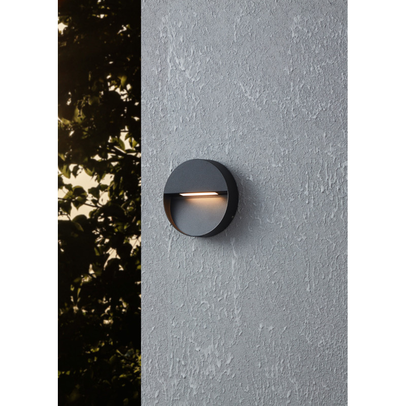 Applique extérieure LED Maruggio ronde anthracite 4,8 W EGLO