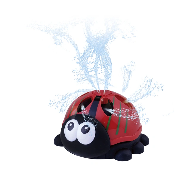 Wassersprinkler, rot/schwarz, Kunststoff, BxL: 14 x 16 cm
