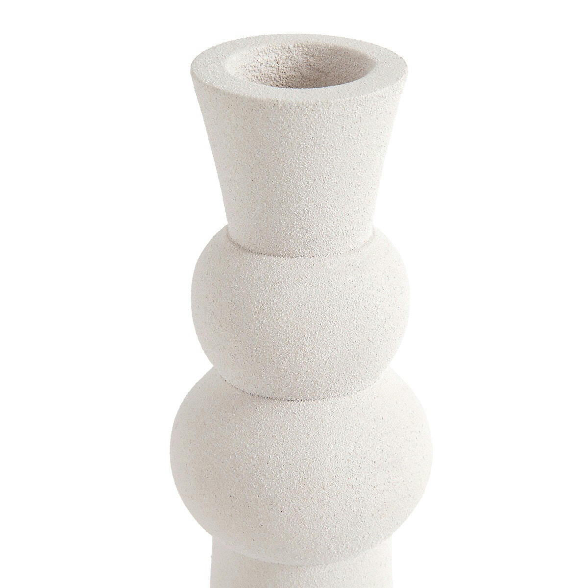 Bougeoir en aluminium H20 cm, Caspar