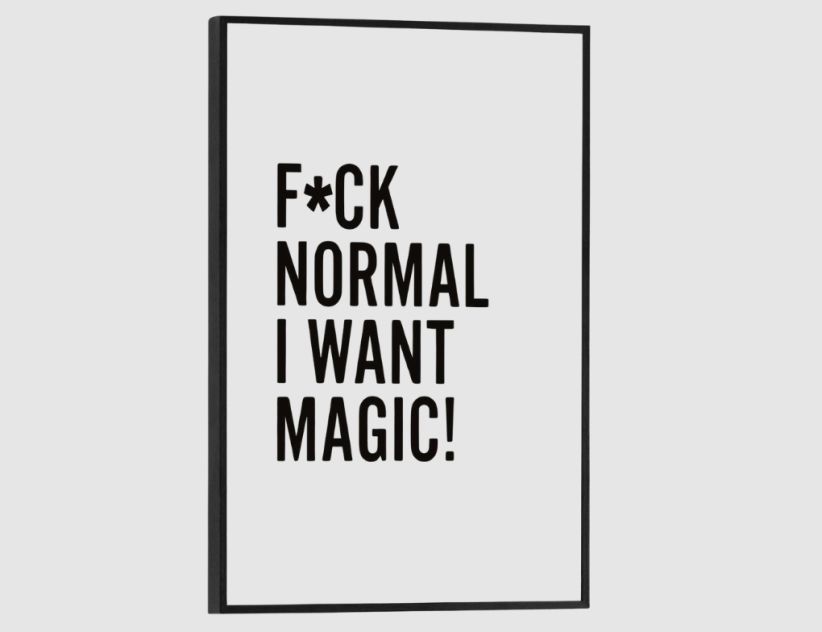 Bild Slim Frame Black I Want Magic 20x30cm