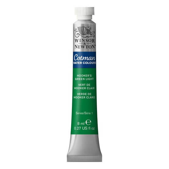 Winsor & Newton Cotman Hookers Green Light Watercolour Tube 8ml (314)