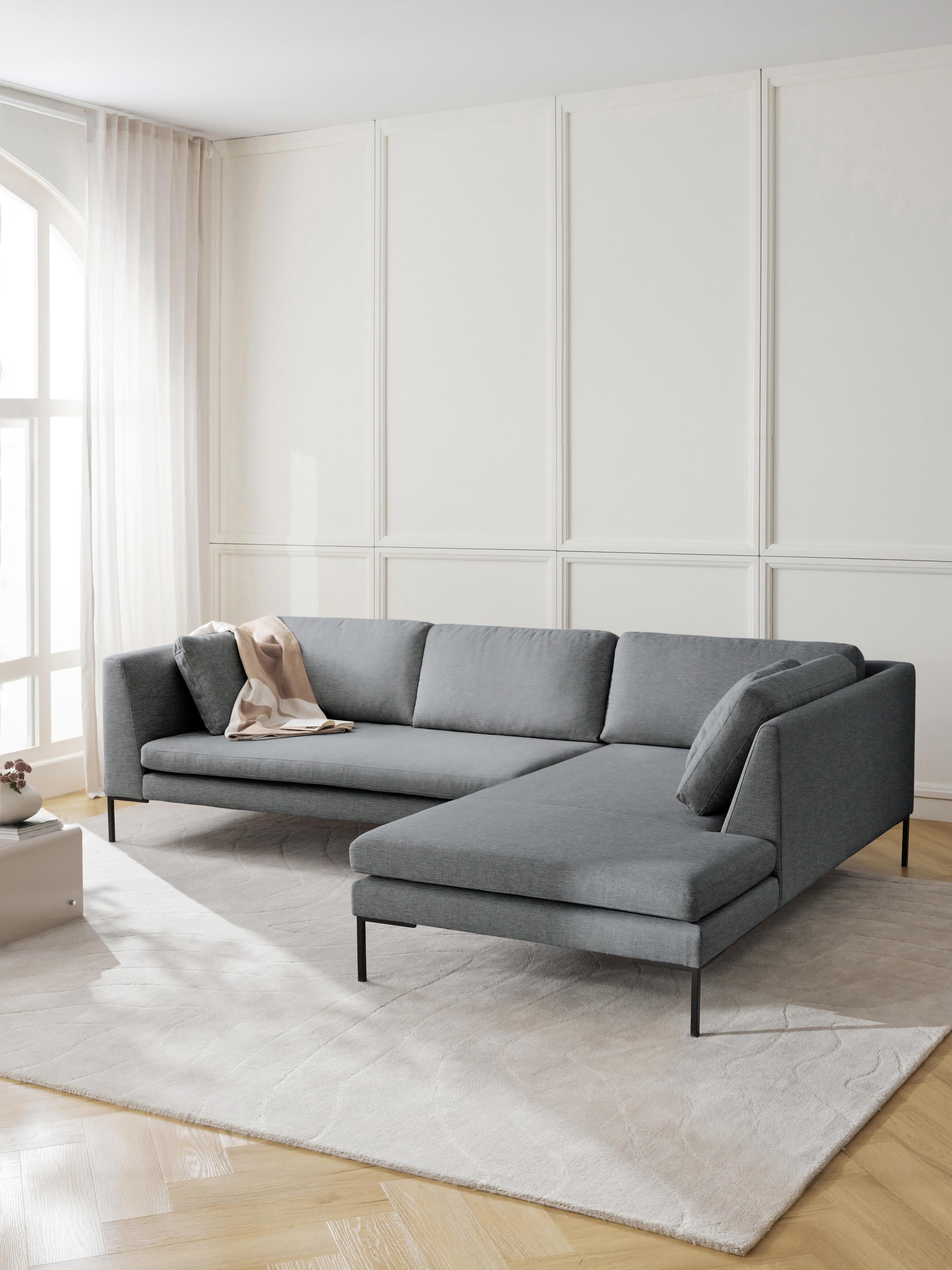 Ecksofa Emma mit Metall-Füßen
