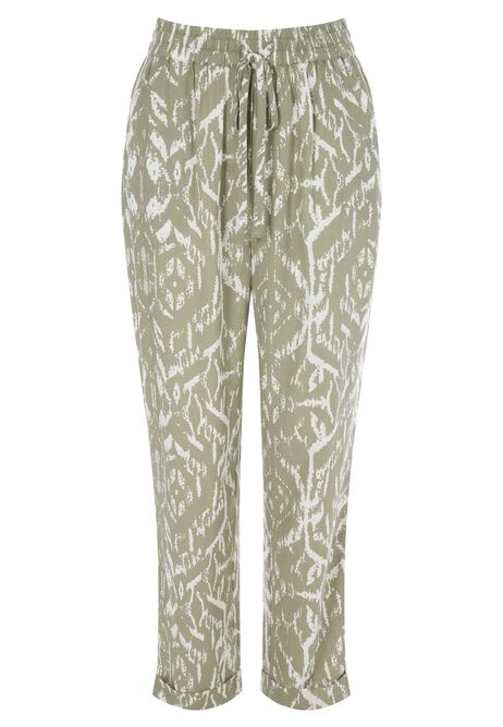 Womens Sage Tile Tapered Trousers