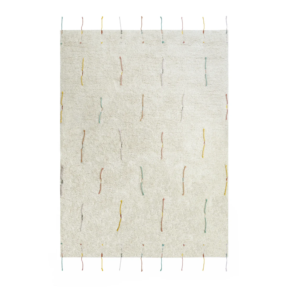 Lorena Canals - Wildflower Spielteppich mit Spielzubehör, 120 x 160 cm, natur / vintage nude / vintage blue