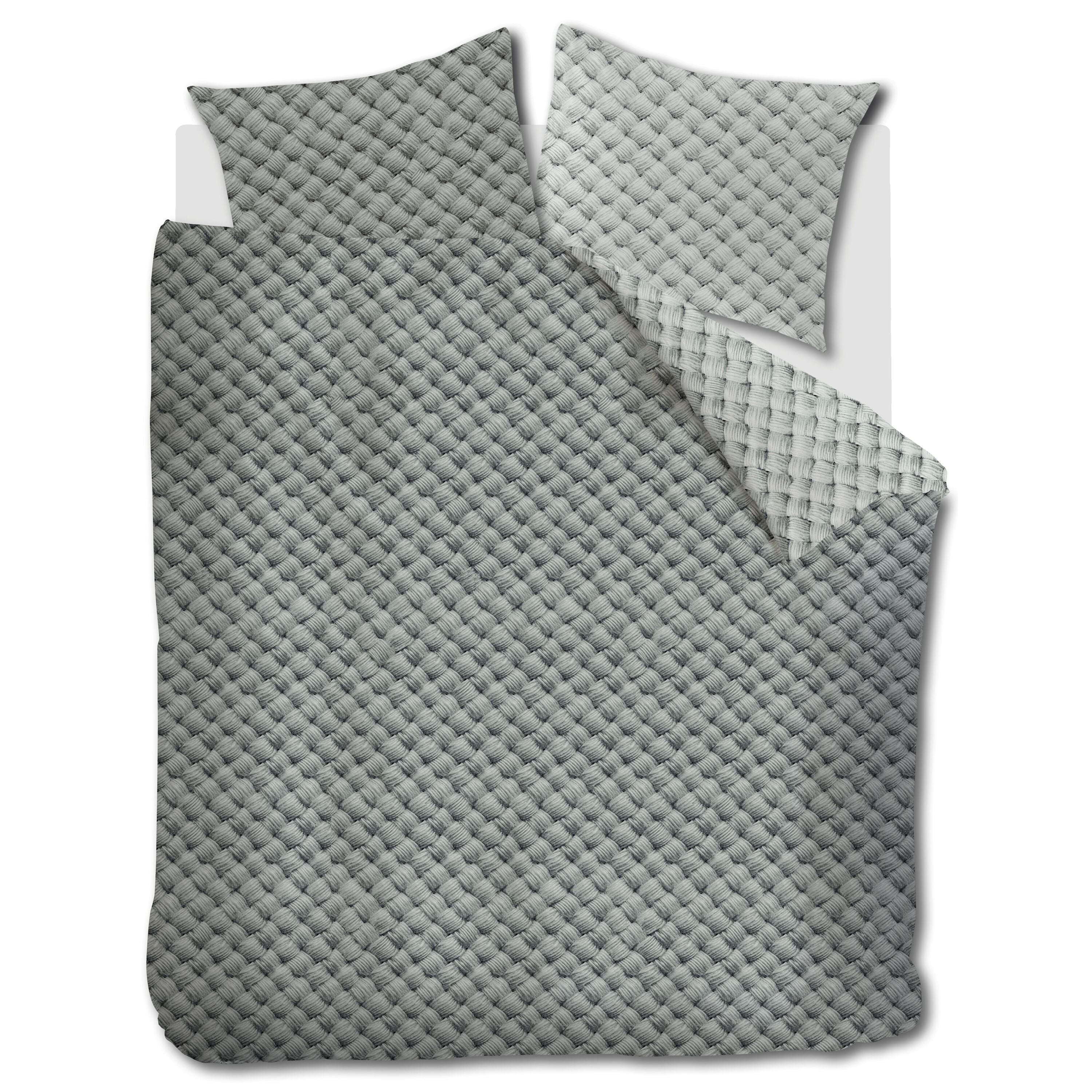 Rivièra Maison Woven Wool Dekbedovertrek 200 x 200/220 cm - Groen