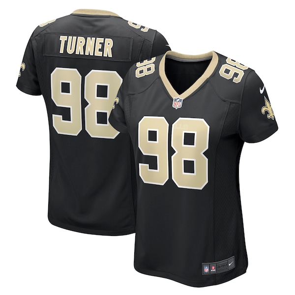 Payton Turner New Orleans Saints Nike Women's Game Jersey - Black