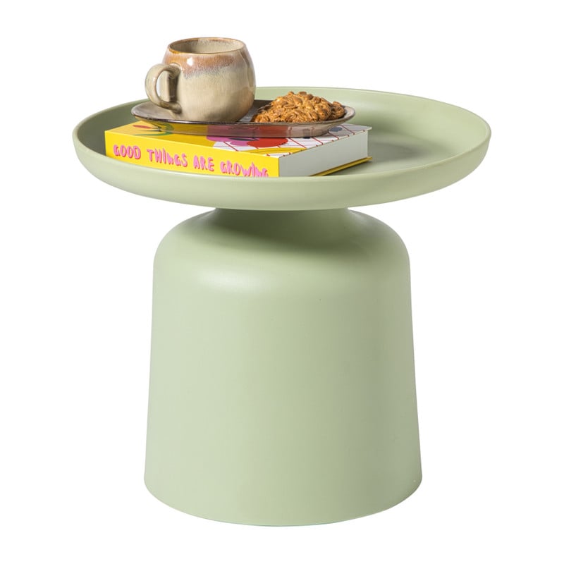 Bijzettafel Firenze hoog - groen - &Oslash;48x44 cm