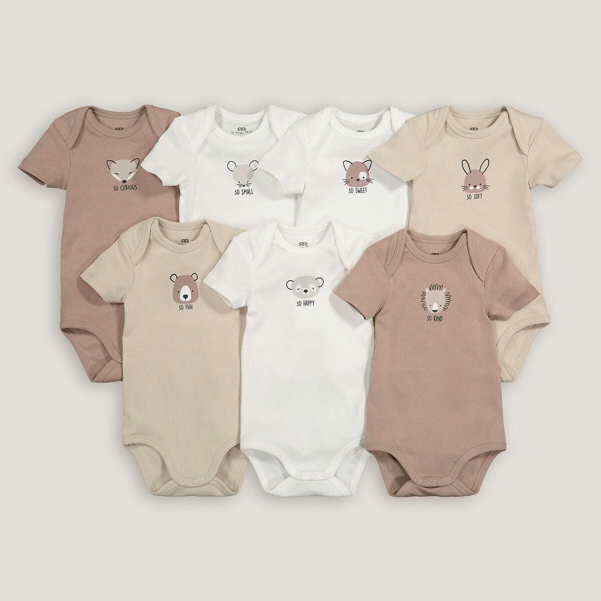 Lot de 7 bodies manches courtes