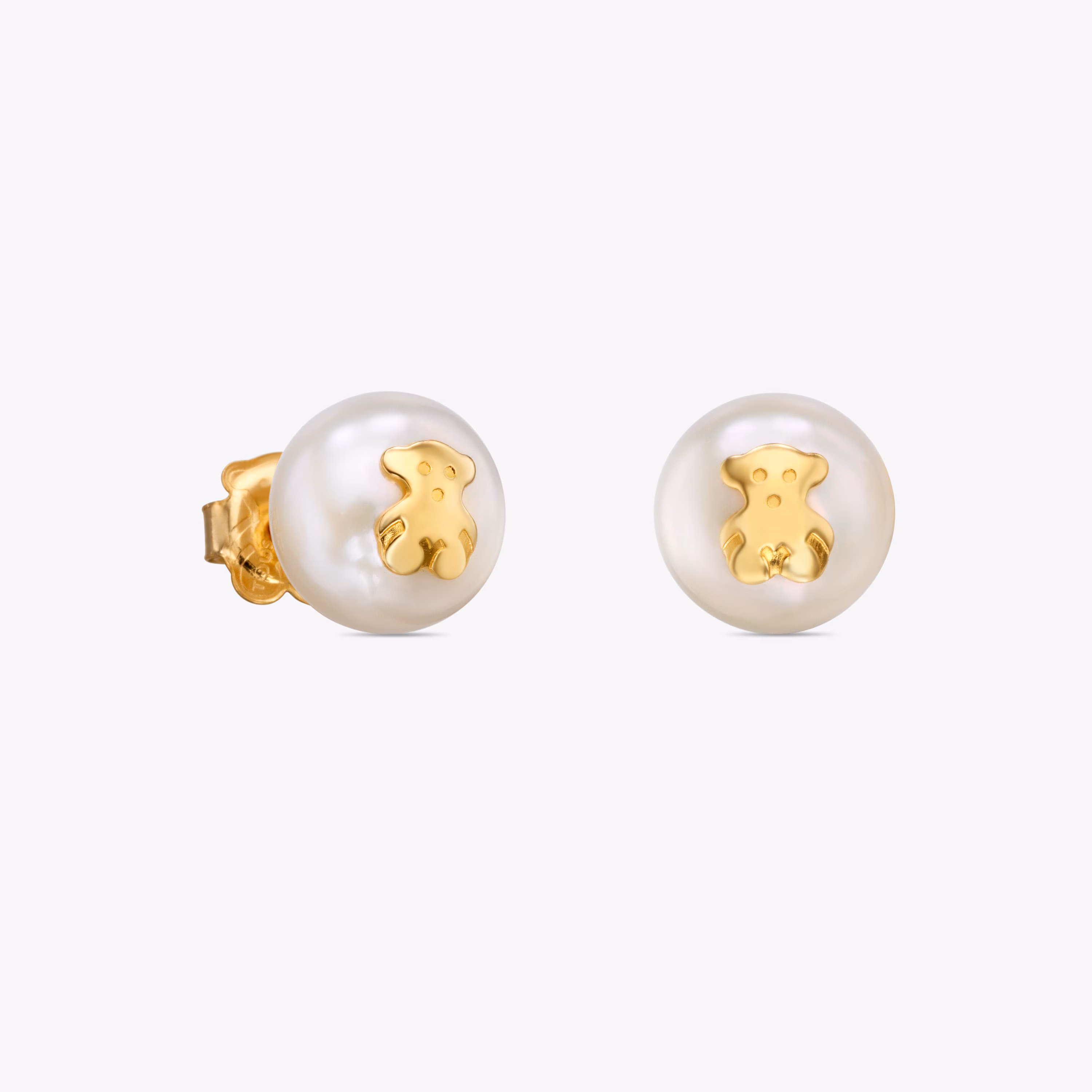 Pendientes perla cultivada motivo oso de oro TOUS Bear