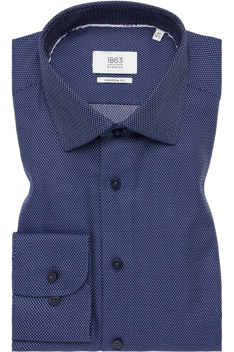 ETERNA 1863 Modern Fit Hemd marine, Strukturiert