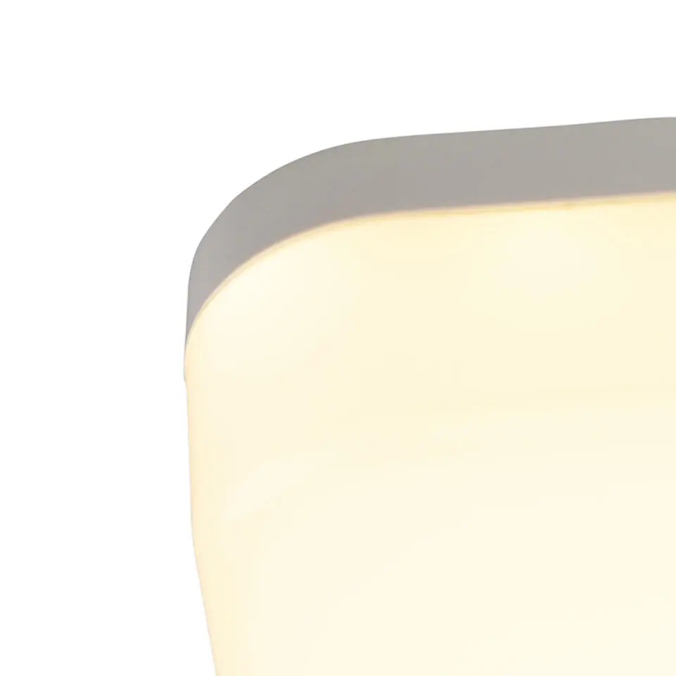 Qazqa plafondlamp platar wit ge?ntegreerde led