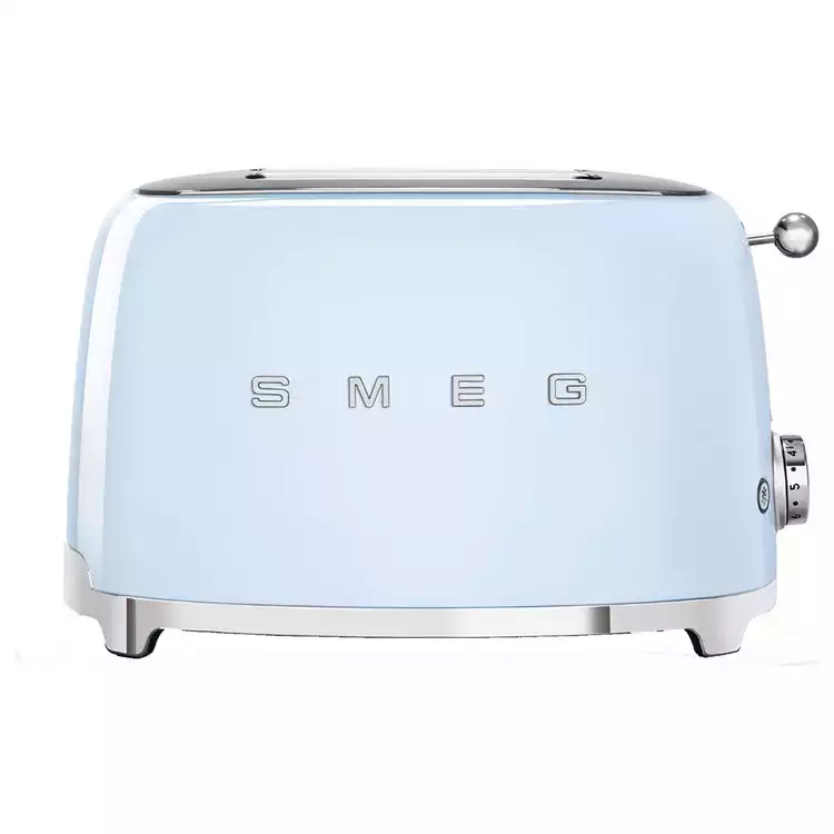 Smeg TSF01PBUK 50's Style Retro 2 Slice Toaster - Blue