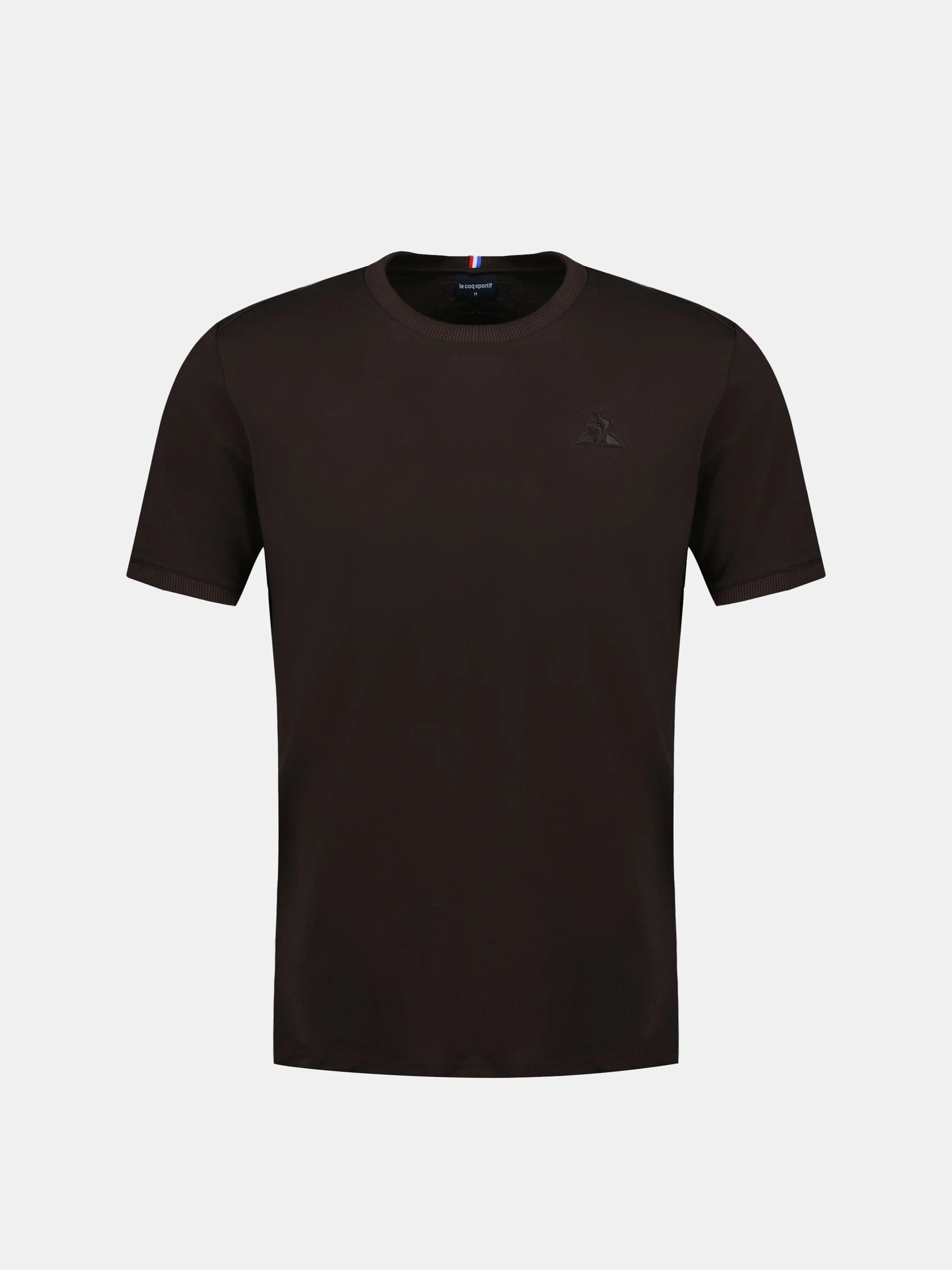 T-shirt Essentiel en jersey de coton avec logo brodé ton sur ton