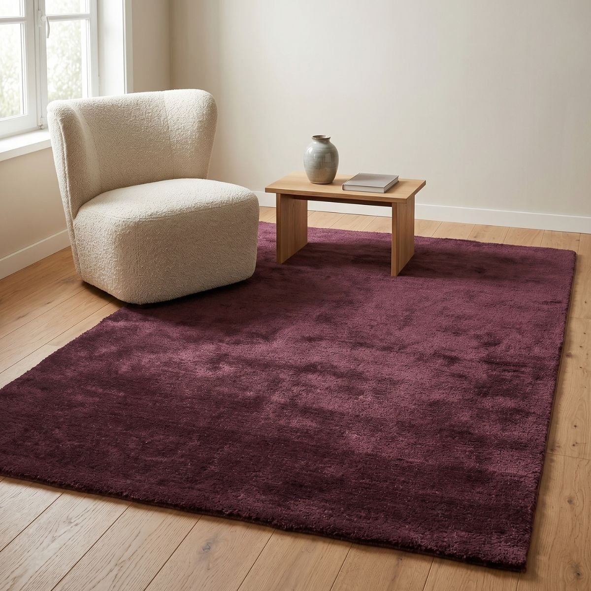 DÉJA Living Vloerkleed Civar - Paars Stof - 130x190cm