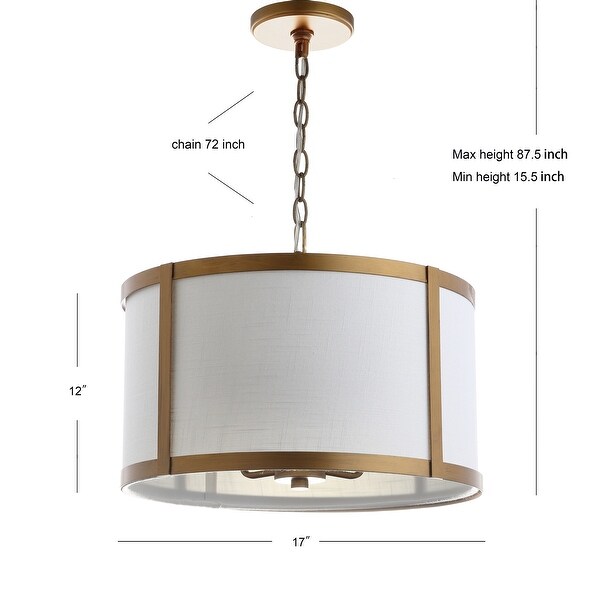 Loop 17" Metal LED Pendant Light, by JONATHAN Y