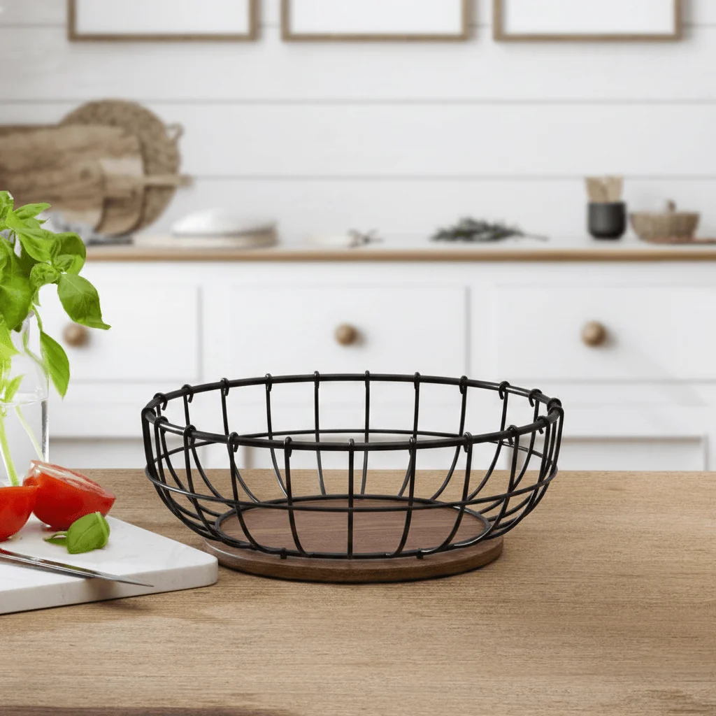 Anvil Cage Centerpiece Basket