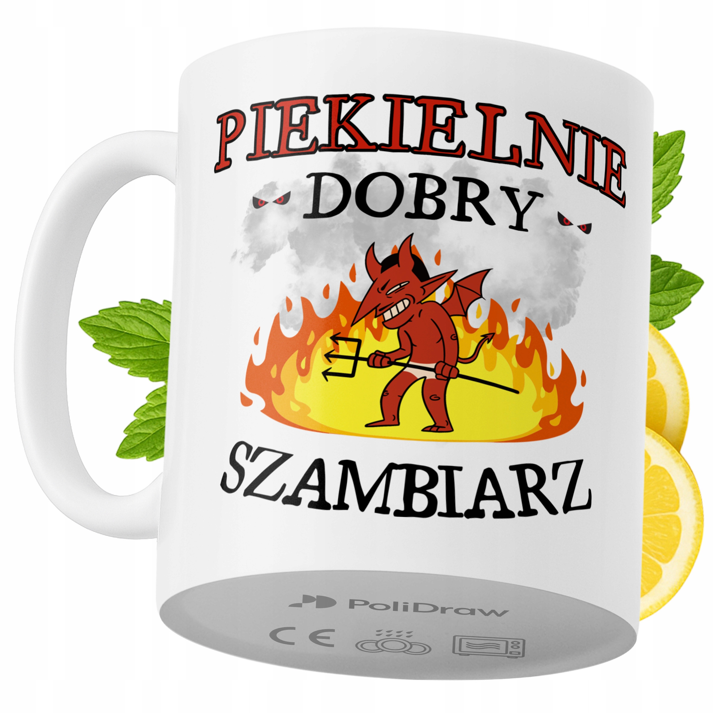 Kubek Dla Szambiarza na Prezent z Nadrukiem ze Zdjęciem 330 ml PoliDraw