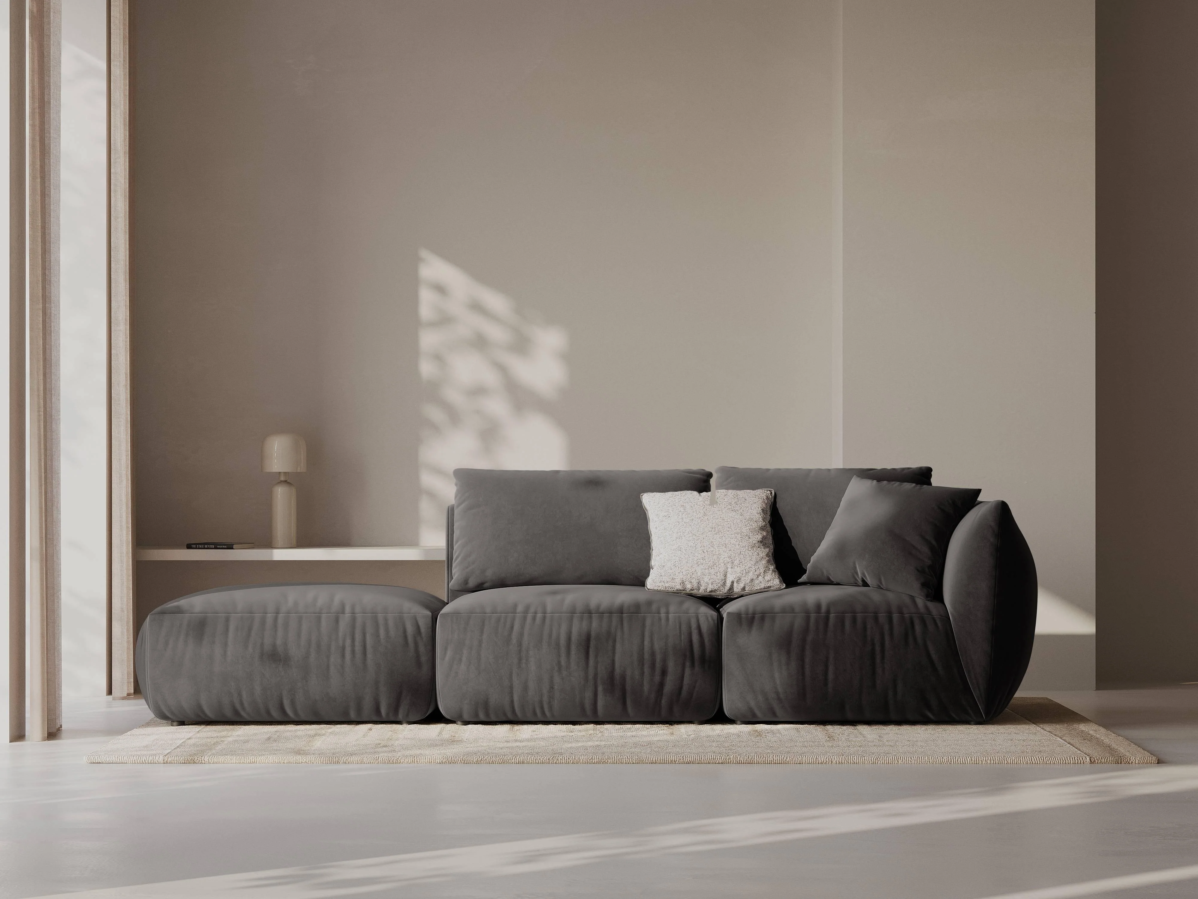Hoekbank Chris 3-zits links velvet