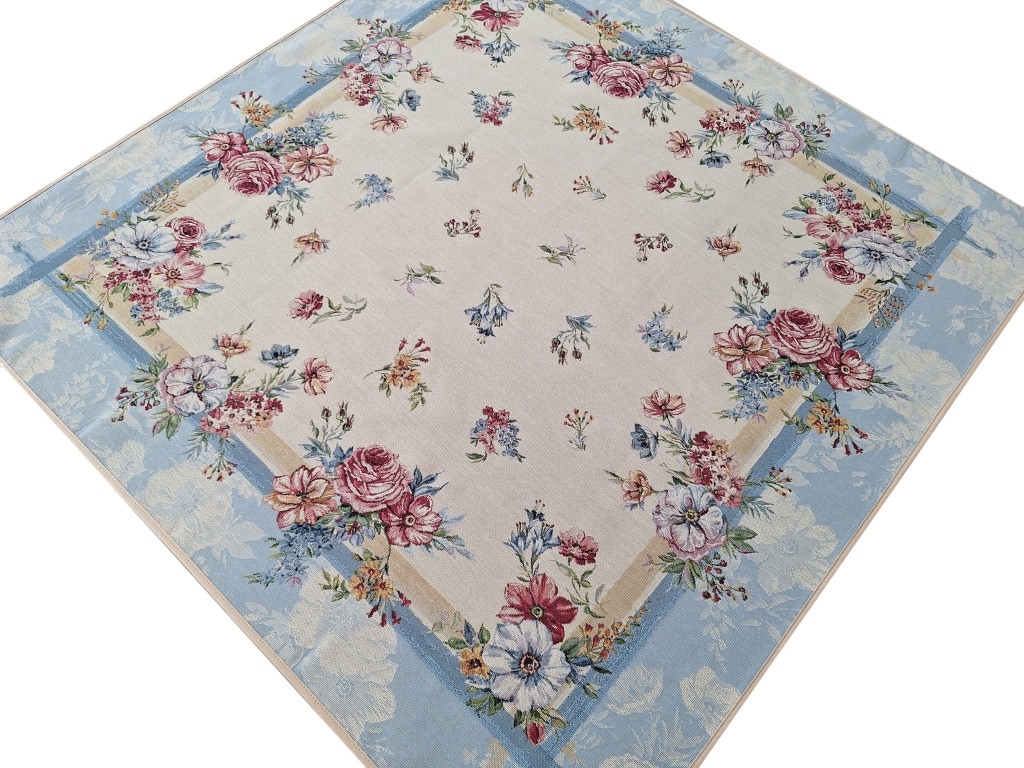 Obrus Na Stół 100X100 Cm Ozdobny Dekoracyjny Różany Ogród