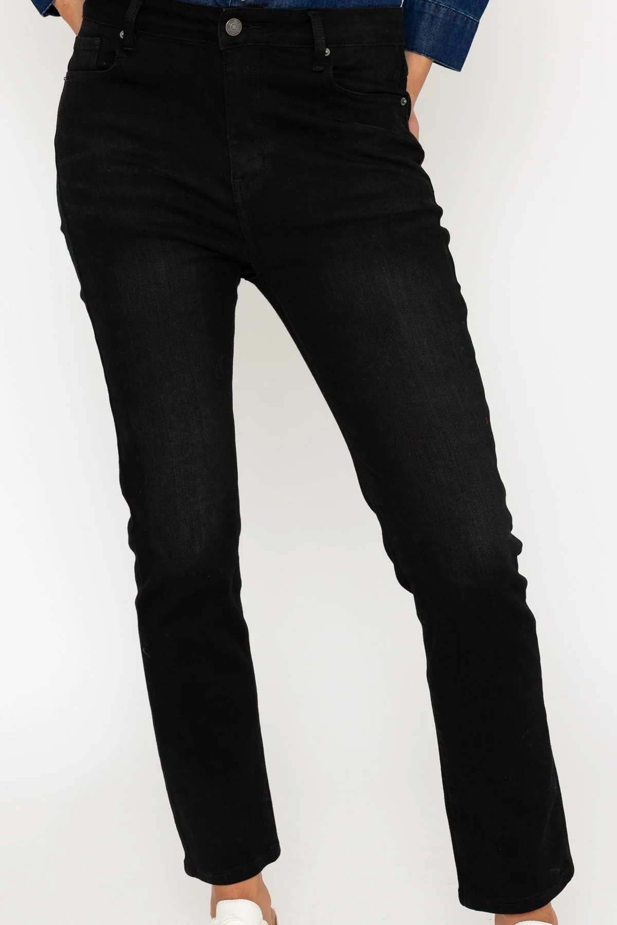 Lana Straight Leg Jeans in Charcoal