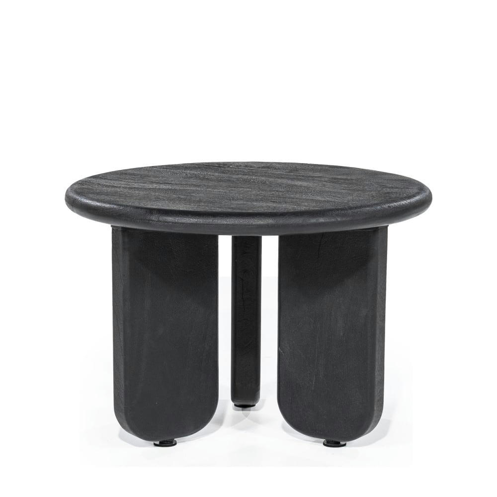 ODIN - Table basse en bois D60cm noir